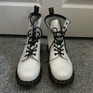 White High Top Doc Martens